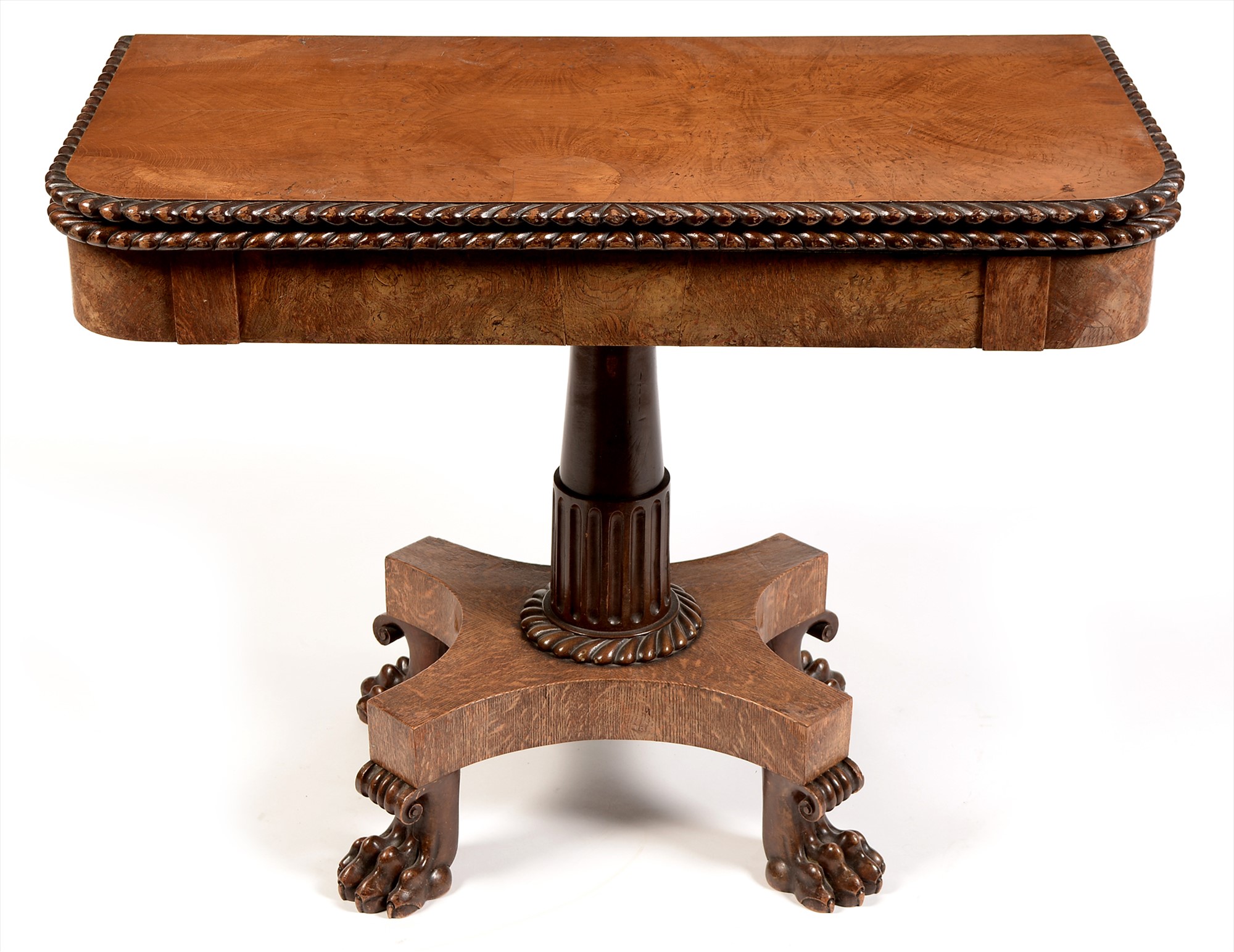 William IV and later card table