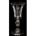 George V commemorative coin glass