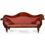 Victorian mahogany framed sofa