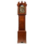 Fred Wyatt, Erdington: an oak and mahogany banded longcase clock