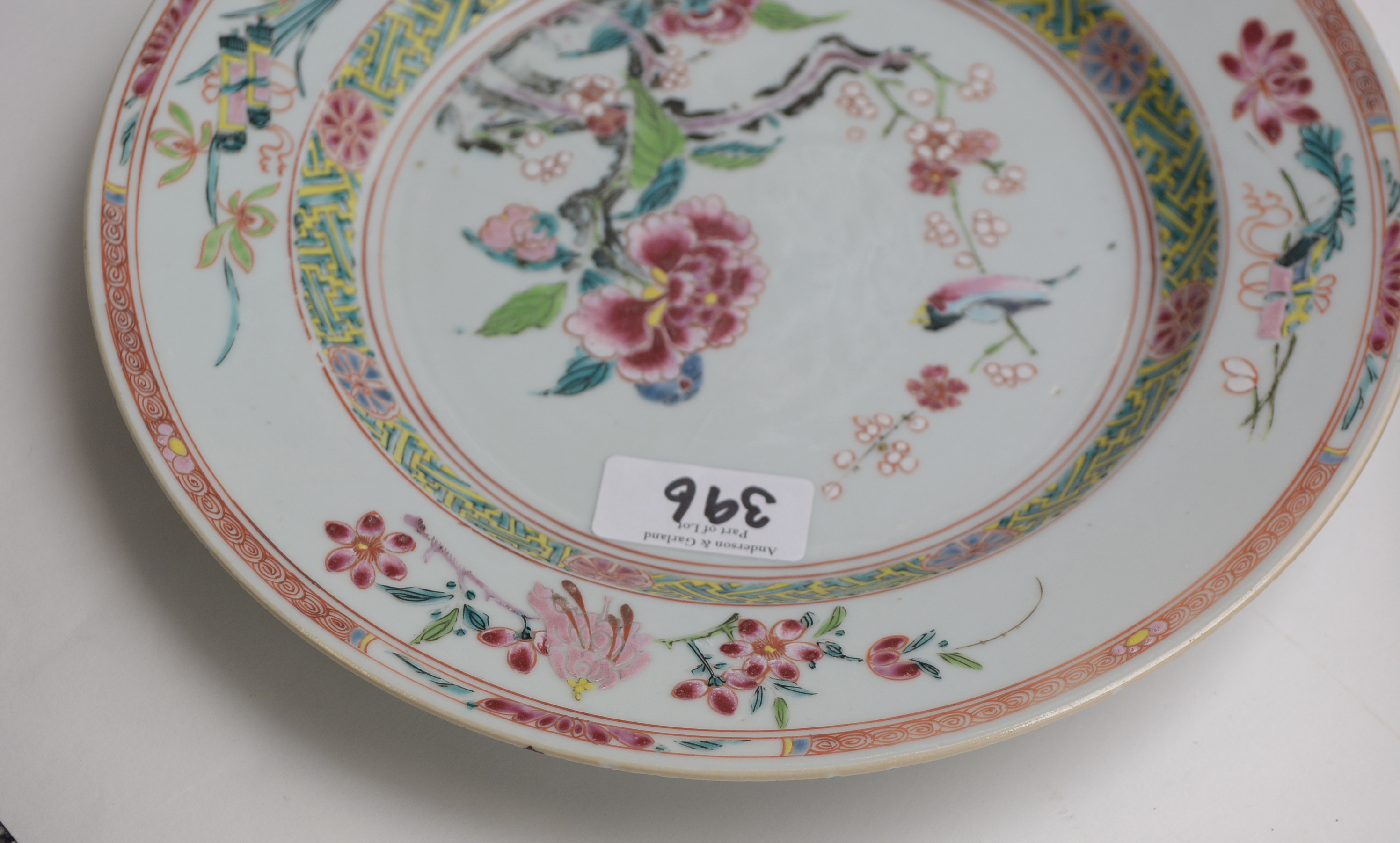 Two Chinese Famille Rose plates - Image 8 of 11