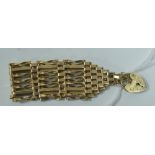 Gold gate link bracelet