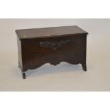 20th Century oak blanket box