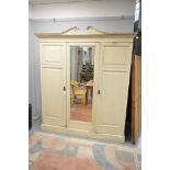 20th Century white painted wardrobe