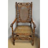 Reproduction high back chair