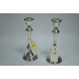 Pair of silver candlesticks