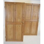 Pair of small pine doors