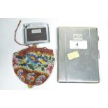 Cigarette case, lighter and purse