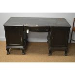 Ebonised desk