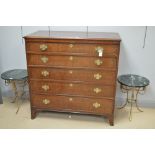 Early 19th Century mahogany secretaire chest of drawers