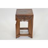 Nest of four Chinese tables