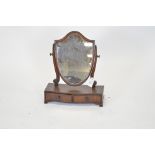 George III shield-shaped swing mirror