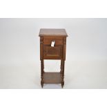 French mahogany bedside cabinet