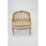 early 20th Century walnut tub chair