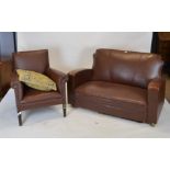 Deco Style settee and similar chair