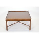 Chippendale style mahogany coffee table