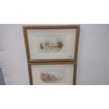 A.E. Huntley - pair of watercolours