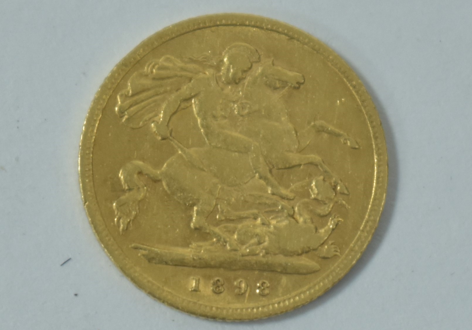 Gold half sovereign