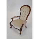 Victorian spoon back chair