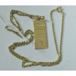 9ct gold pendant