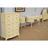 Cream painted bedroom furniture