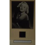 Marilyn Monroe dress fragment / Bruce Lee photographs