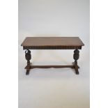 17th Century style oak refectory table