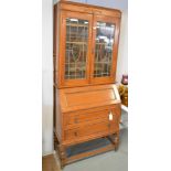 Oak bureau bookcase