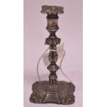 Silver taper candlestick