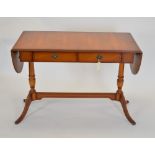 A 20th Century reproduction sofa table