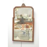 Mahogany framed mirror