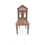 Mahogany hall chair