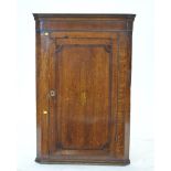 George III oak corner cabinet