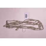 Silver muff chain