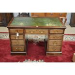 Late Victorian mahogany desk
