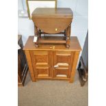 20th Century oak cupboard and drop-leaf table