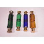 Four double ended scent bottles