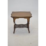 20th Century mahogany occasional table