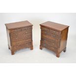 Pair of George III style chests of drawers