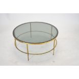 Gilt metal coffee table