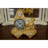 French spelter clock