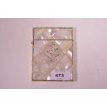 Mother of Pearl calling card case