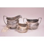 Silver jug and bowl and Georgian jug