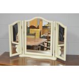 White painted dressing mirror