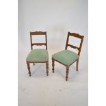 Pair of oak chairs