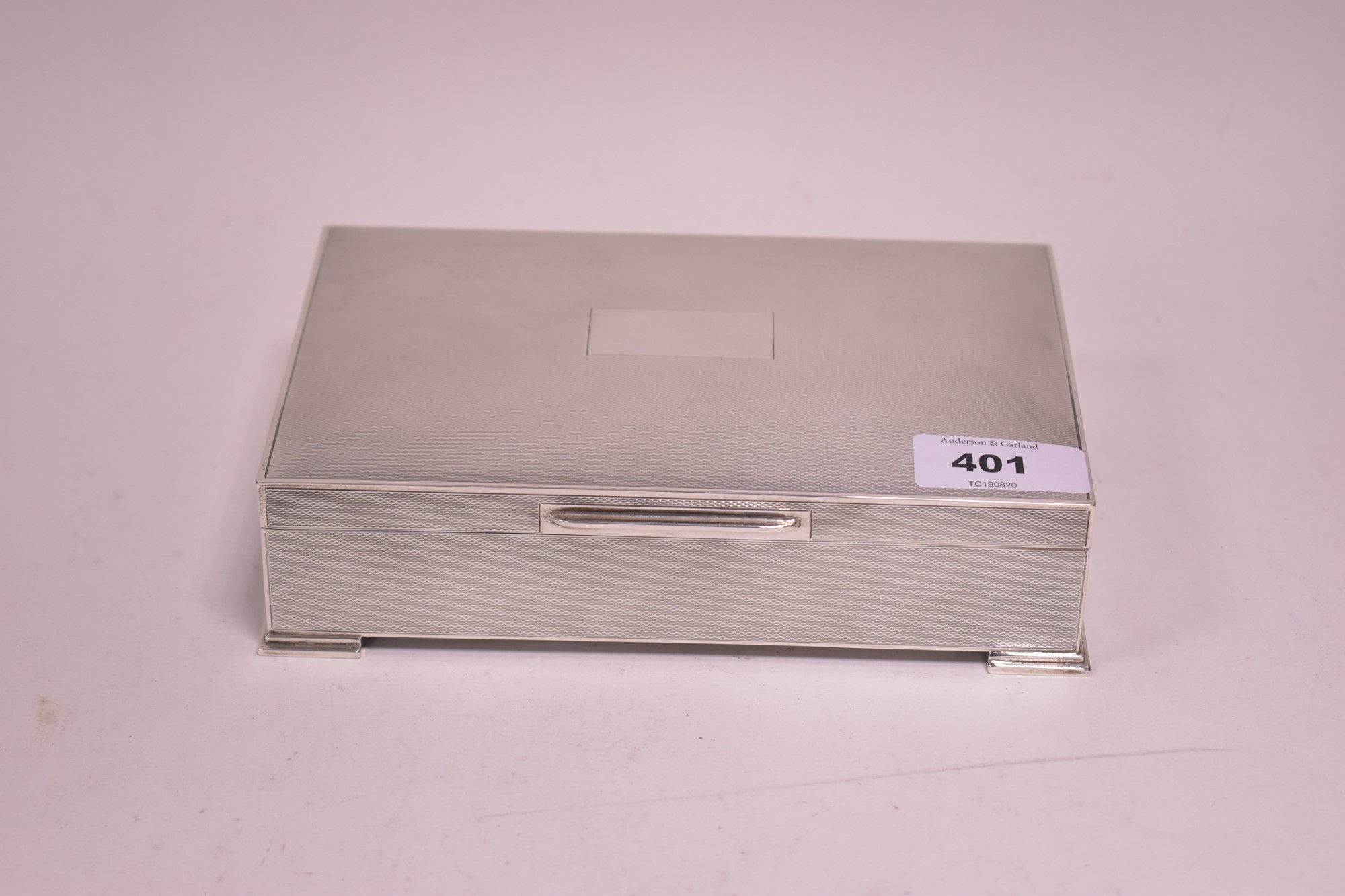 Silver cigarette box