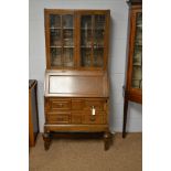 Oak bureau bookcase