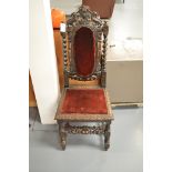 Victorian oak chair