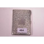 Silver ladies note/calling-card case