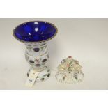 Bohemian vase and pastille burner